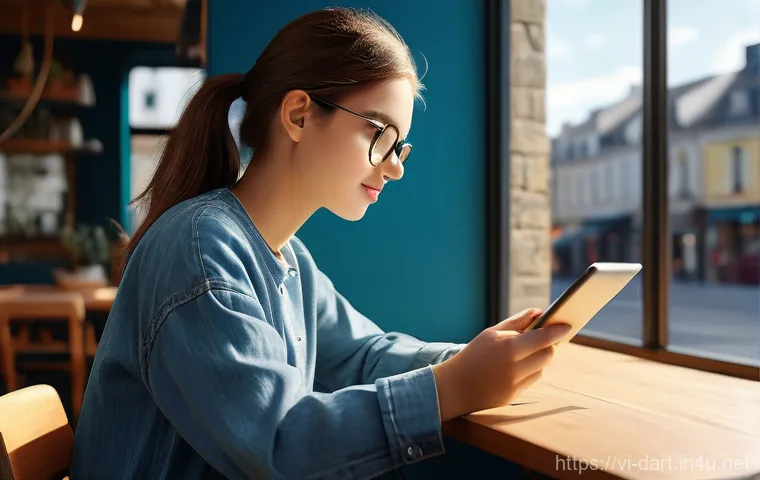 디지털아트 태블릿 액정 보호 필름 추천 - **The Durable Screen Protector as a Tablet's Guardian**
    "A close-up, slightly elevated shot of a...