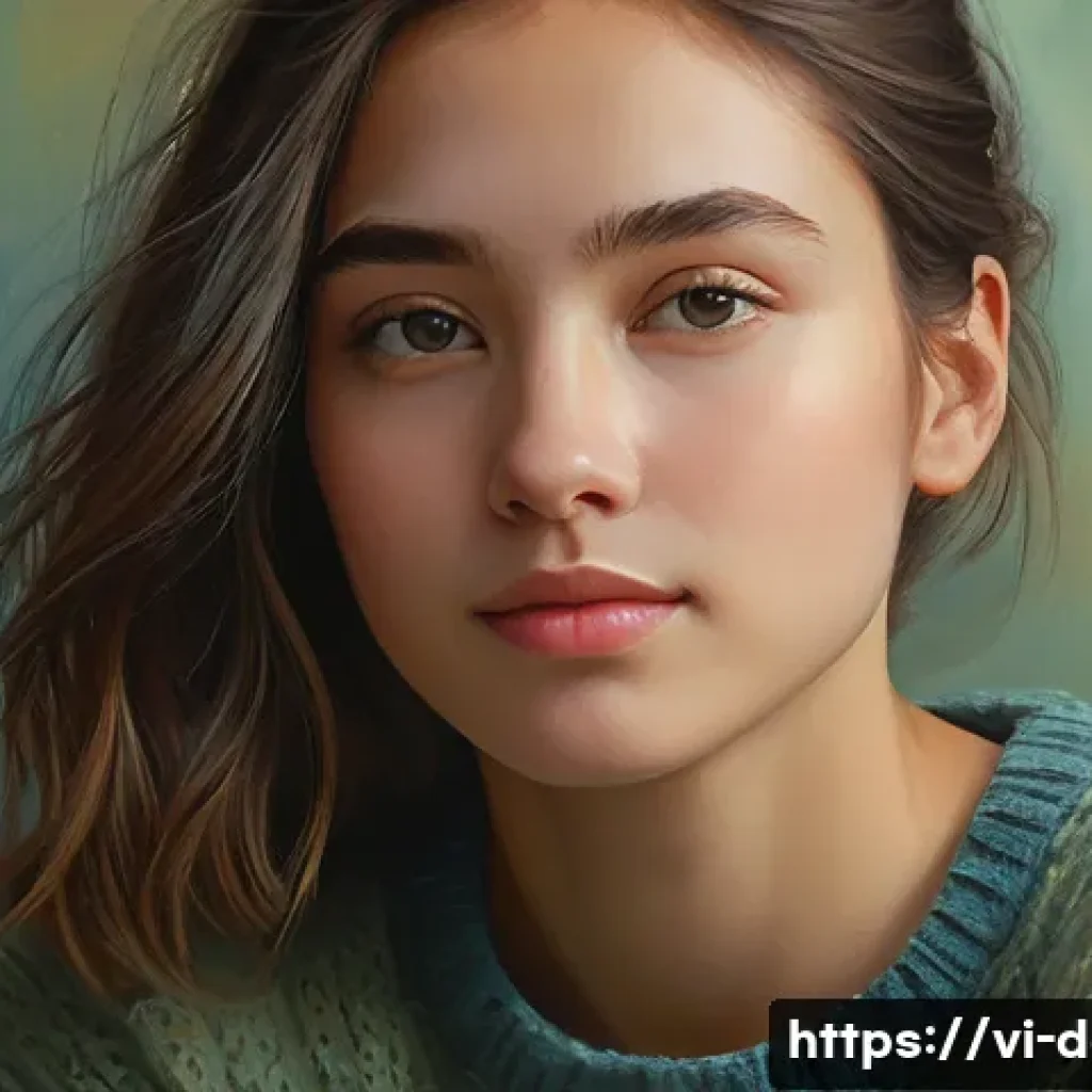 디지털아트 포토매틱 활용법 - **Prompt 1: Serene Portrait in Oil Painting Style**
    "A portrait of a young adult, gender-neutral...