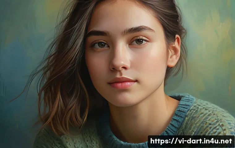 디지털아트 포토매틱 활용법 - **Prompt 1: Serene Portrait in Oil Painting Style**
    "A portrait of a young adult, gender-neutral...