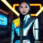 Home 22 디지털아트 의상 디자인 팁 - A digital fashion design showcasing a balanced and harmonious outfit for a female avatar, featuring ...